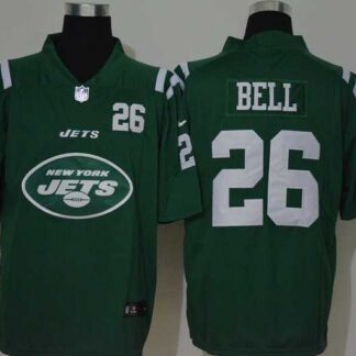 Nike Jets 26 Le'Veon Bell Green Team Big Logo Number Vapor Untouchable Limited Jersey