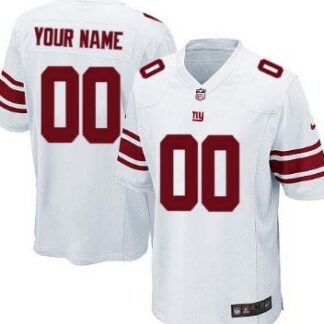 Men's Nike New York Giants Customized White Game Jersey