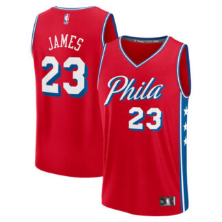 Youth Philadelphia 76ers #23 LeBron James Red Fast Break Statement Edition Jersey