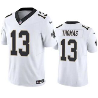 Men & Women & Youth New Orleans Saints #13 Michael Thomas White 2023 F.U.S.E. Vapor Untouchable Limited Stitched Je...