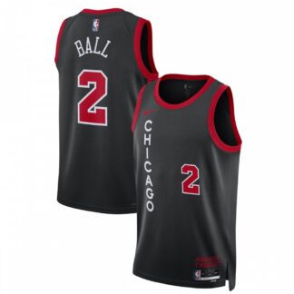 Breathable Lonzo Ball Chicago Bulls Nike Unisex 2023/24 Swingman Jersey - Black - City Edition for game day