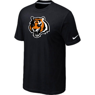 Breathable Cincinnati Bengals Tean Logo T-Shirt Black for game day