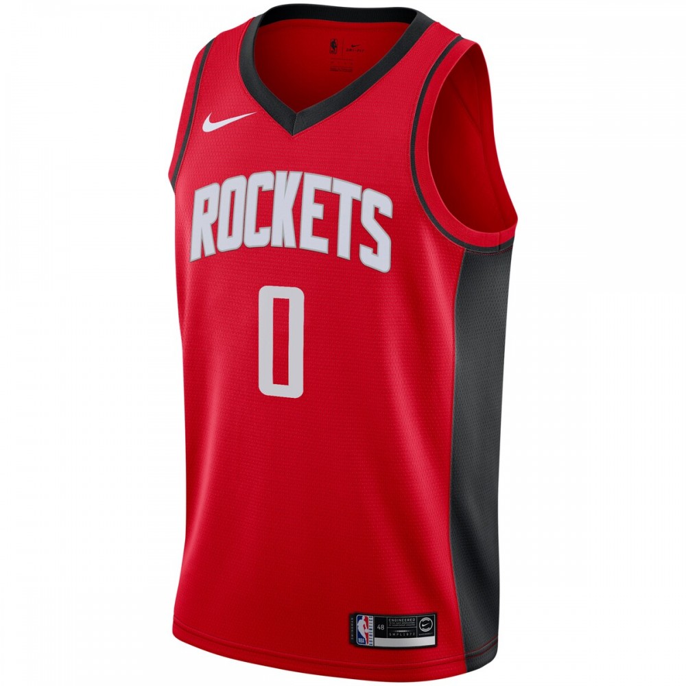 Jalen Green Houston Rockets Nike 2021 NBA Draft First Round Pick Swingman Jersey Red - Icon Edition - Image 2