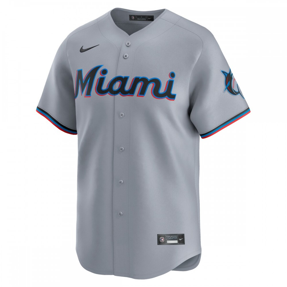 Jazz Chisholm Jr. Miami Marlins Nike Road Limited Player Jersey – Gray - Image 2