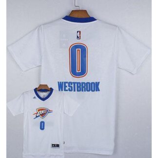 Oklahoma City Thunder #0 Russell Westbrook White Pride Stitched NBA Jersey