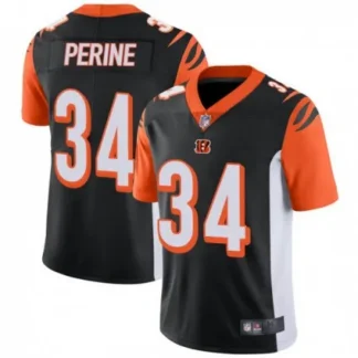 Breathable Men's Cincinnati Bengals #34 Samaje Perine Black Vapor Untouchable Limited Stitched Jersey for game day