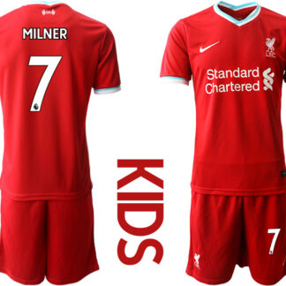 Youth 2020-2021 club Liverpool home 7 red Soccer Jerseys