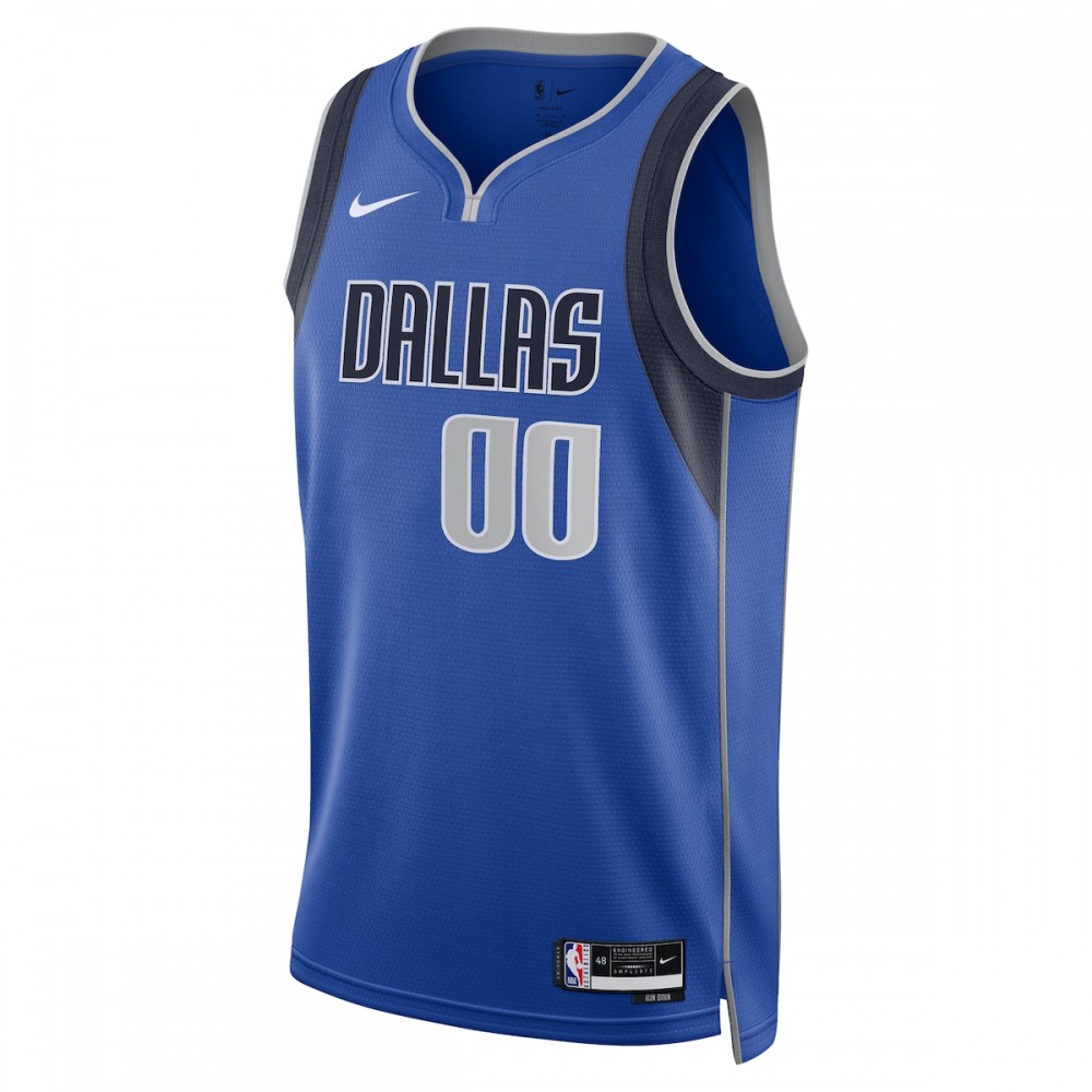 Dallas Mavericks Nike Unisex 2022/23 Swingman Custom Jersey Royal - Icon Edition - Image 2