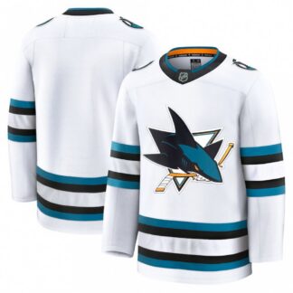 Breathable San Jose Sharks Away Premium Jersey - White for game day