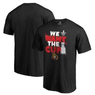 Men's Ottawa Senators Fanatics Branded 2017 NHL Stanley Cup Playoffs Participant Blue Line Big & Tall T Shirt Black...