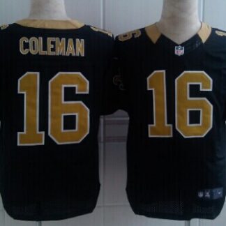 Nike New Orleans Saints #16 Brandon Coleman Black Elite Jersey
