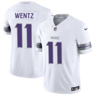 Breathable Men's Minnesota Vikings #11 Carson Wentz White 2025 F.U.S.E. Winter Warrior Limited Stitched Jersey Dzhi for game day