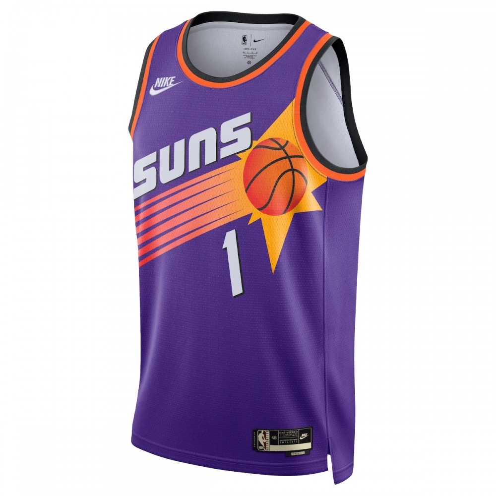 Devin Booker Phoenix Suns Nike 2022/23 Swingman Jersey Purple - Classic Edition - Image 2