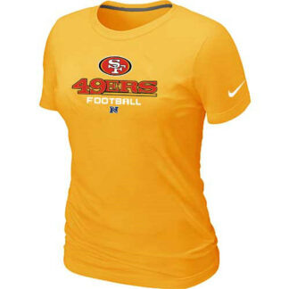 San Francisco 49ers Yellow Women's Critical Victory T-Shirt
