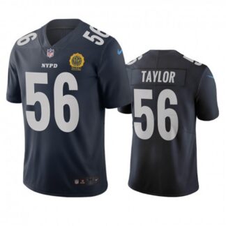 New York New York Giants #56 Lawrence Taylor Navy Vapor Limited City Edition NFL Jersey
