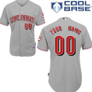 Men's Cincinnati Reds Customized Gray Jersey