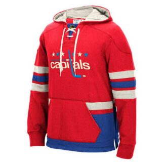 Washington Capitals Blank (No Name & Number) Red CCM Throwback Stitched NHL Hoodie WanKe