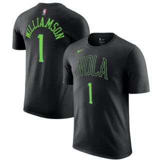 Zion Williamson New Orleans Pelicans Nike Unisex 2025/26 City Edition Name & Number T-Shirt – Black