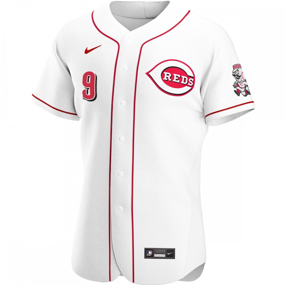 Mike Moustakas Cincinnati Reds Nike Home Authentic Player Jersey - White - Image 2
