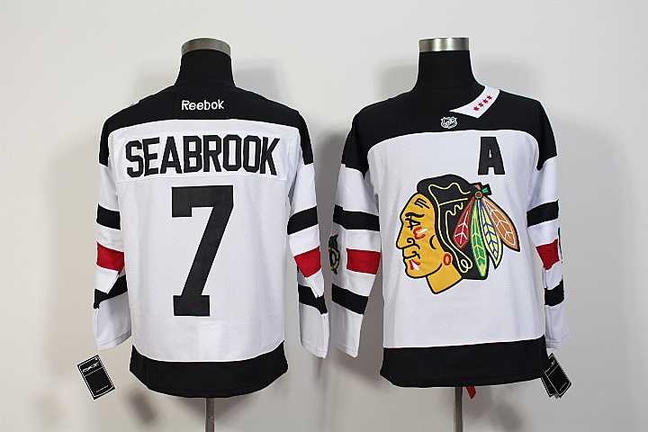 Chicago Blackhawks #7 Brent Seabrook White 2016 Stadium Series Jerseys
