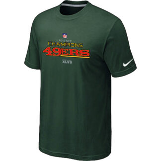 Men's Nike San Francisco 49ers 2012 NFC Conference Champions Trophy Collection Long D.Green T-Shirt