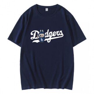Funny Labubu Los Angeles Dodgers Baseball T-Shirt