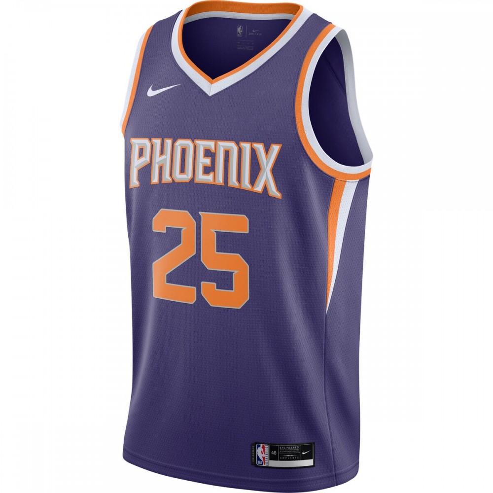 Mikal Bridges Phoenix Suns Nike 2020/21 Swingman Player Jersey - Icon Edition - Purple - Image 2