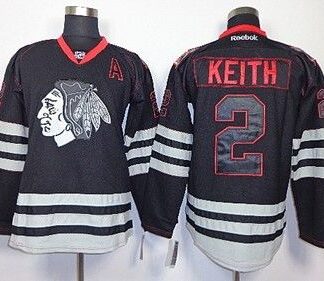 Chicago Blackhawks #2 Duncan Keith 2012 Black Ice Jerseys