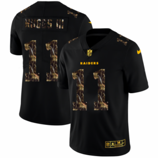 Las Vegas Raiders #11 Henry Ruggs III Men’s Black Nike Flocked Lightning Vapor Limited NFL Jersey