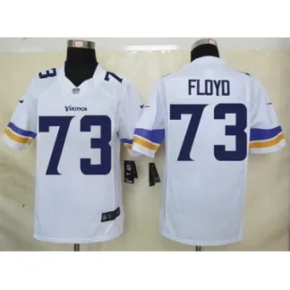 Vikings #73 Sharrif Floyd White Men's Stitched NFL Limited Jersey