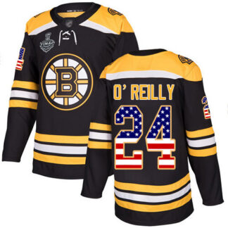 Adidas Boston Bruins #24 Terry O’Reilly Black Home Authentic USA Flag Stanley Cup Final Bound Stitched NHL Jersey