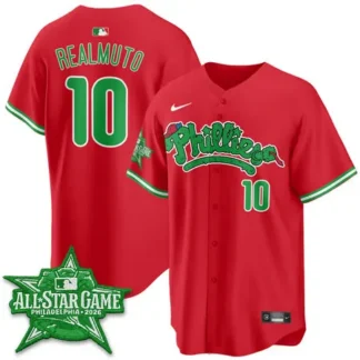 Youth Philadelphia Phillies #10 REALMUTO Red 2026 MLB All-Star Jersey 5I9C