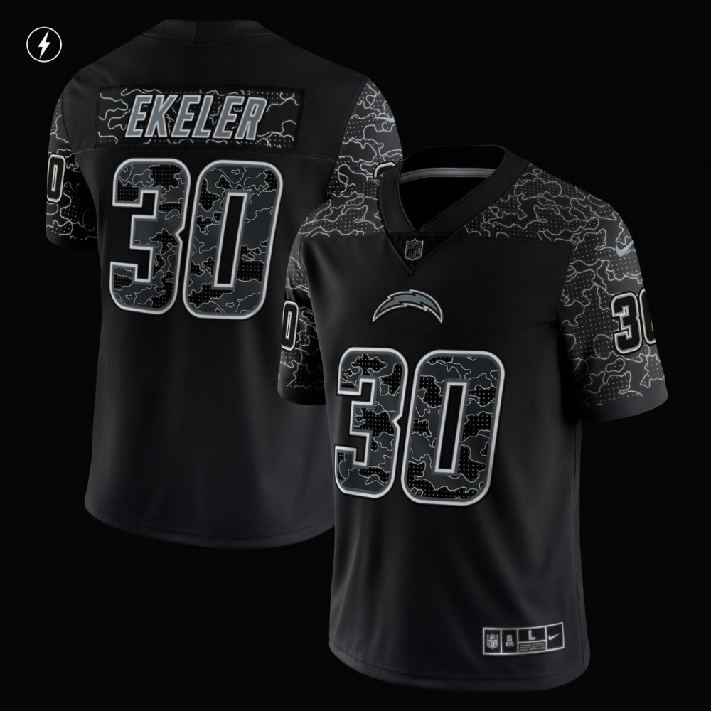 Austin Ekeler Los Angeles Chargers Nike RFLCTV Limited Jersey - Black - Image 2