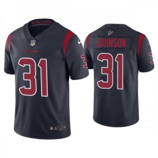 Breathable Men's Houston Texans #31 David Johnson New Navy Color Rush Limited Stitched Jersey for game day