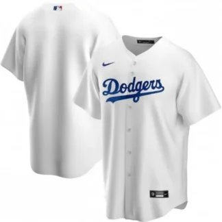 Breathable Men's Los Angeles Dodgers White Cool Base Stitched Jersey for game day