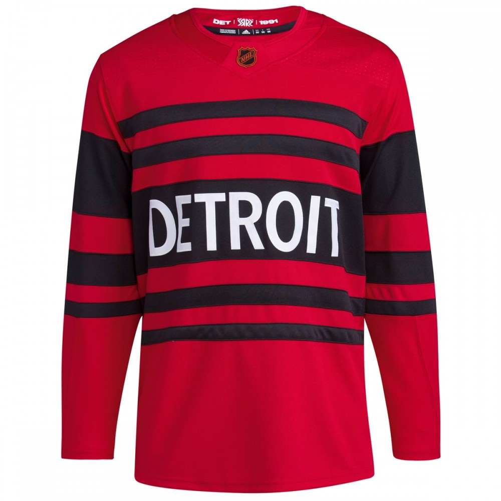 Detroit Red Wings adidas Reverse Retro 2.0 Authentic Blank Jersey - Red - Image 2