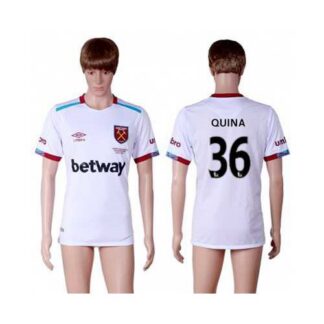West Ham United #36 Quina Away Soccer Club Jersey