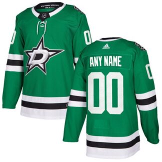 Men’s Adidas Stars Personalized Authentic Green Home NHL Jersey