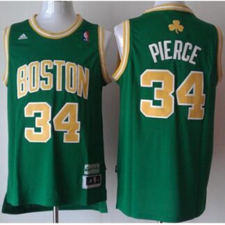 Breathable Boston Celtics 34 Paul Pierce Green Revolution 30 Swingman NBA Jersey Gold Number Cheap for game day