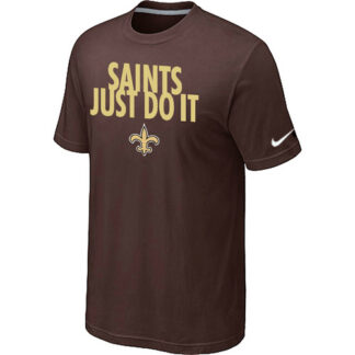 New Orleans Saints Just Do It Brown T-Shirt