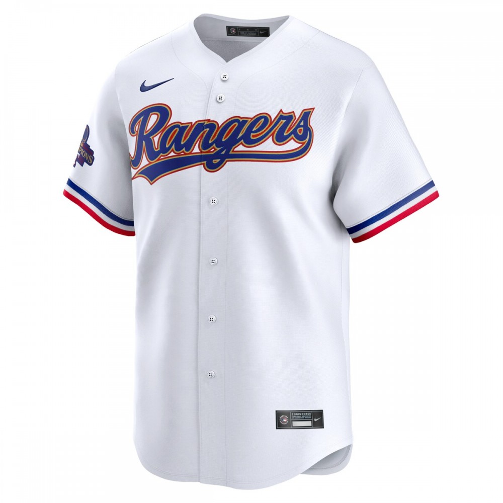 Nathaniel Lowe Texas Rangers Nike 2024 Gold Collection Limited Player Jersey – White - Image 2