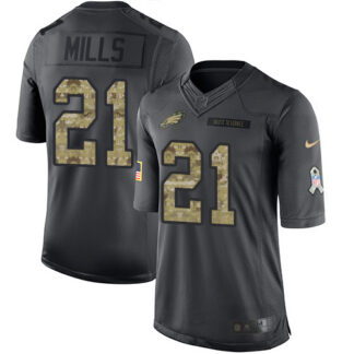 Nike Philadelphia Eagles #21 Jalen Mills Black Men’s Stitched NFL Limited 2016 Salute to Service Jersey