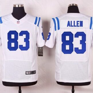 Men's Indianapolis Colts #83 Dwayne Allen White Road NFL Nike Elite Jersey