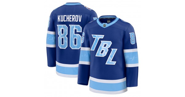 Nikita Kucherov Men's Tampa Bay Lightning Blue 2026 NHL Stadium Series Premium Jersey - Image 2
