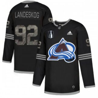 Adidas Colorado Avalanche #92 Gabriel Landeskog Adidas 2022 Stanley Cup Final Patch Men’s Hockey Fights Adidas Colo...