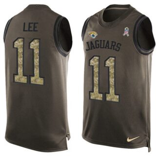 Nike Jacksonville Jaguars #11 Marqise Lee Green Men’s Stitched NFL Limited Salute To Service Tank Top Jersey