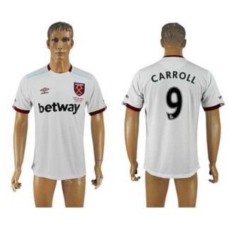 West Ham United #9 Carroll Away Soccer Club Jersey