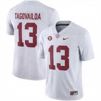 Tua Tagovailoa Alabama Crimson Tide Nike Football Game Jersey - White