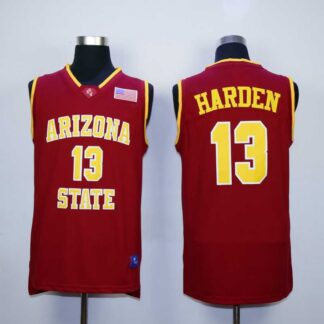 Arizona Stata Sun Devils #13 James Harden Red College Stitched Jersey