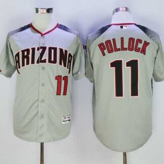 Arizona Diamondbacks #11 A. J. Pollock Gray Brick New Cool Base Stitched Baseball Jersey Sanguo